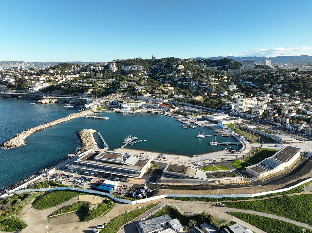 Stade Nautique de Marseille - Vue aérienne