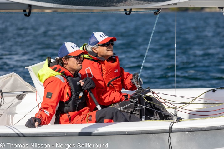 Ange et Olivier en pleine course